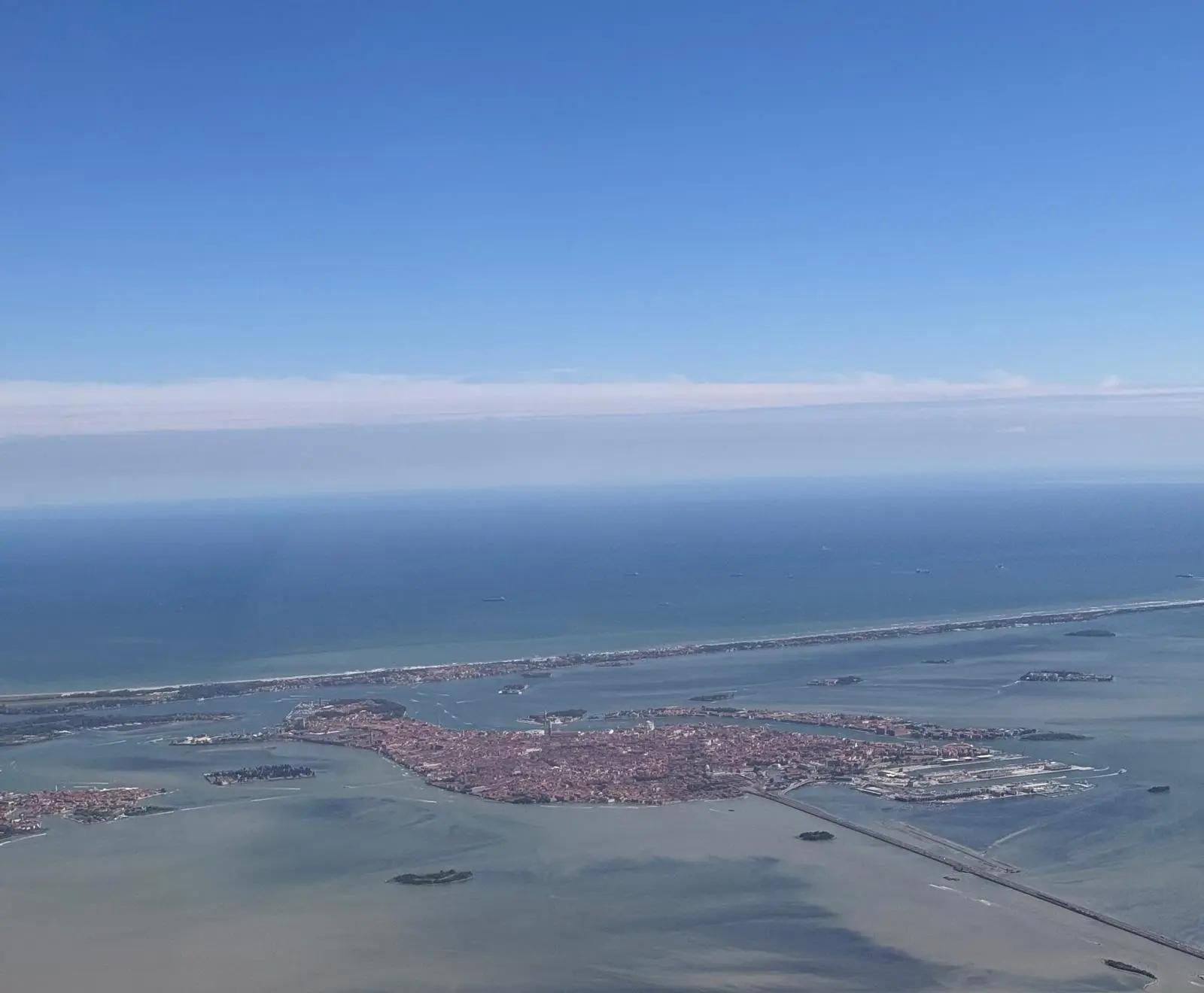 Venice and its lagoon from the air